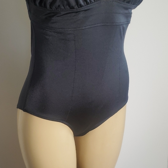 NEW Diane von Furstenberg One Piece Swimsuit Black Size L - Picture 5 of 12